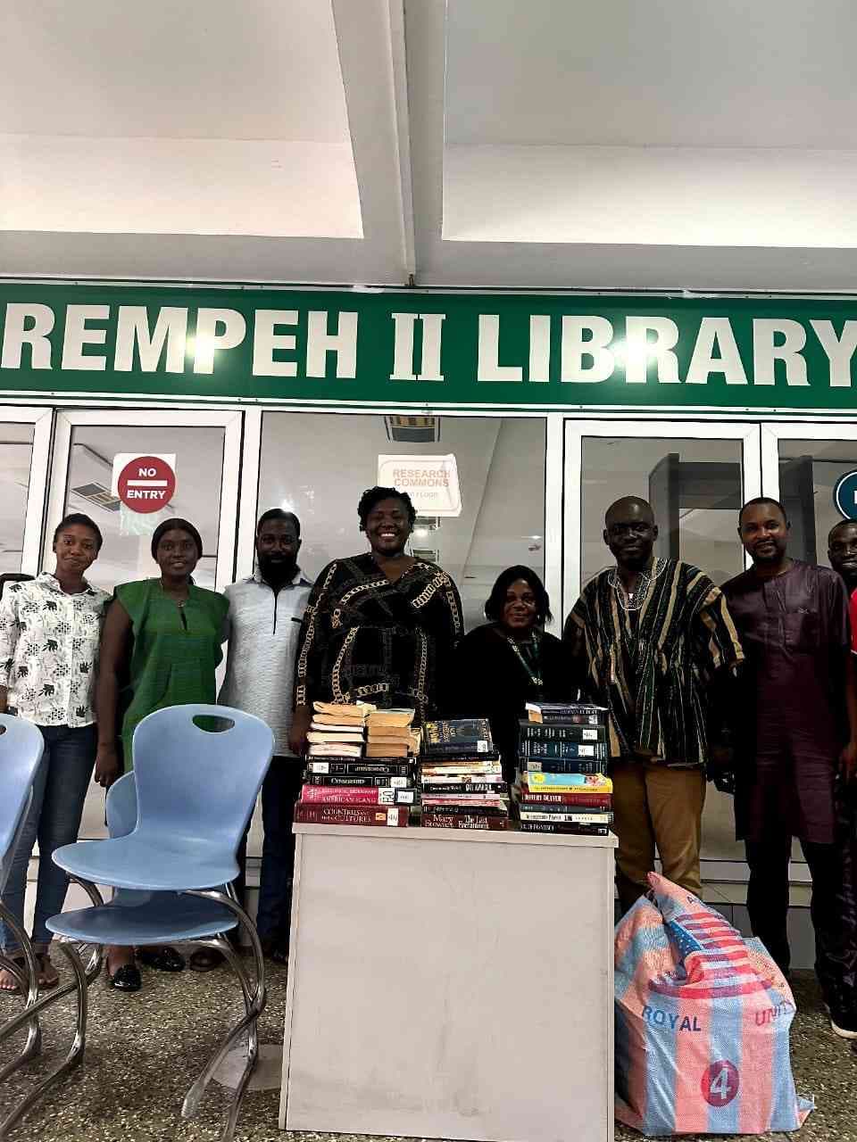 Samantha Boateng at KNUST library